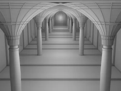 Futuristic Interior 3D model buy
