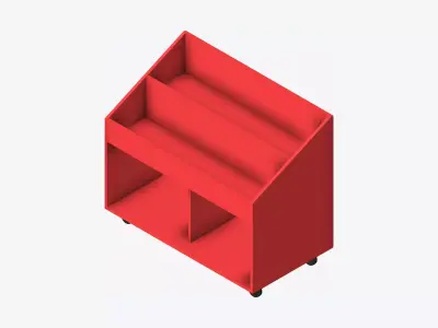 Book Box - Library - Integral - Big Picture Book Low-poly 3D model