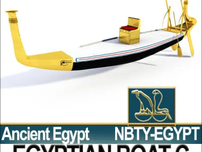 Ancient Egypt Ships Boats Collection 3D Model Pack