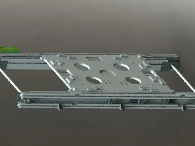 Conveyor belt of the chain 3D model
