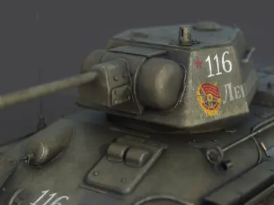 T 34 76 1943 EARLY PRODUCTION 3D model