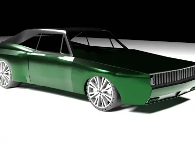 Dodge charger 1968 Free 3D model