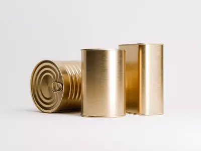 Tin Can Set 02 Low-poly 3D model