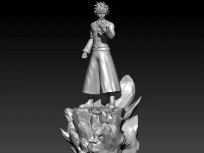 Fairy Tail - Gray Fullbuster - 3d print - split part 3D print model