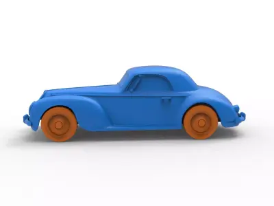 Alfa Romeo 1939 Classic Car 3D print model