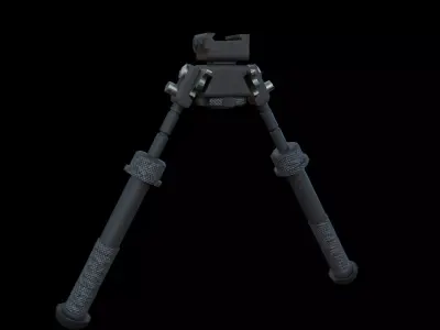 Bipod Low-poly 3D model