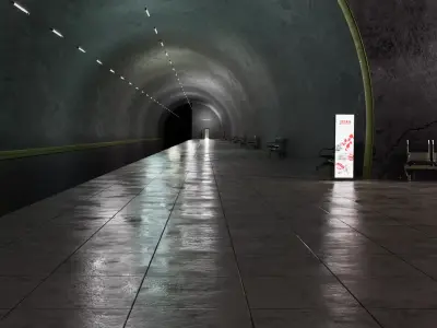 Subway Station 3D Texture