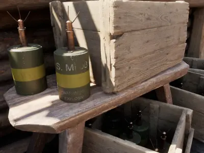 German WW2 Mine Pack