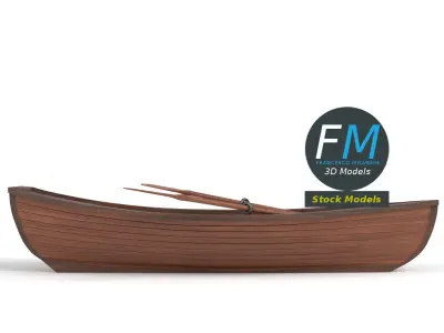 Rowing boat 1 3D model