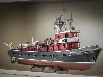Firefighting boat Strazak 3 Part 3 of 6 group H 3D print model