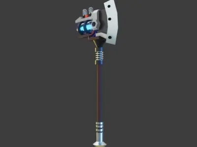 AXE Fortnite-Style Low-poly 3D model
