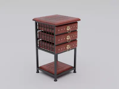 Ancient Decor Table Low-poly 3D model