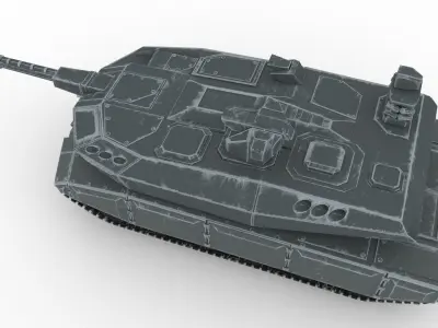 Main Battle Tank ALTAY-II 3D model
