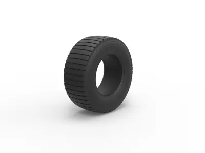 Offroad tire 22 Scale 1 to 25 3D print model
