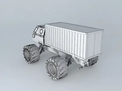 4x4 Tractor Free 3D model