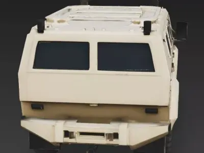 Realistic Armored Security Vehicle 3D Model Low-poly 3D model
