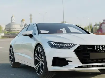 Audi A7 Free low-poly 3D model