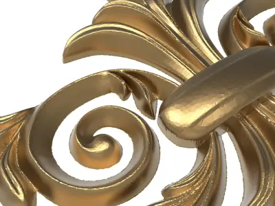 decorative pattern ready for 3D printing 3D model