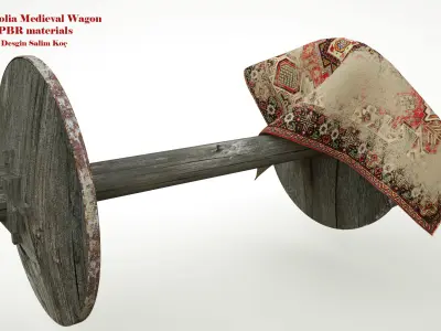  Medieval Wagon  3D model