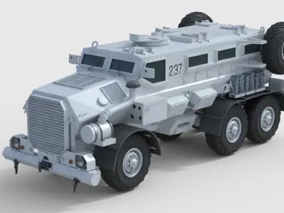 10 Military Vehicles Collection v17 Low-poly 3D model