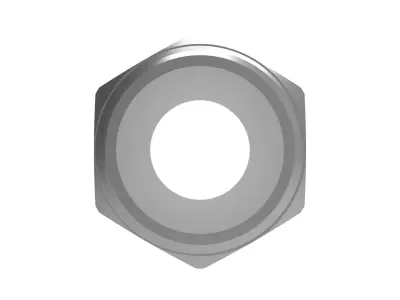 Straight Connector 3-4 NPT Male 3D model