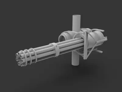 Machine Gun 3D model 14