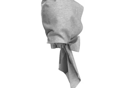 Ribbon Tie Balaclava 3D model