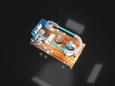Arby Stall Free low-poly 3D model