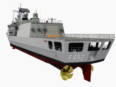 MEKO 200 GREEK HYDRA CLASS FRIGATE HS HYDRA 3D model