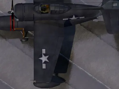 Curtiss SC-1 Seahawk 3D model