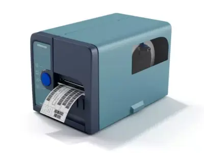 Office Barcode Printer 3D model