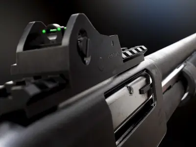 Mossberg 590A1 - Model and Textures Low-poly 3D model