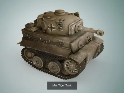 Mini Tanks  3D Model Pack