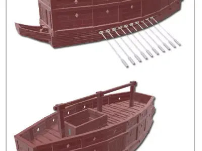 sekubine ship - stl file 3D print model
