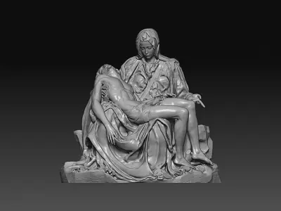Michelangelo Pieta 3D model 3D print model