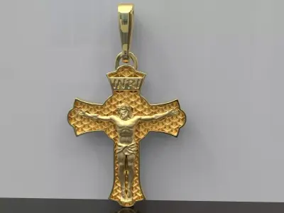 Cross Pendant 3D print model