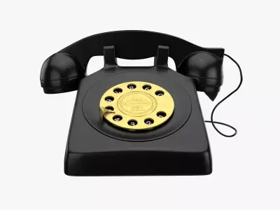 Antique Retro Phone 3D model