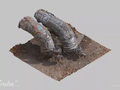 Truba A Pipe Scan 3D model