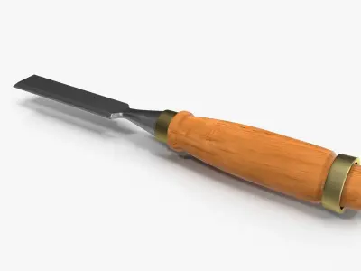 Straight chisel 18 mm 3D model