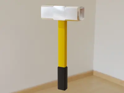 Hammer Set Low-poly 3D model