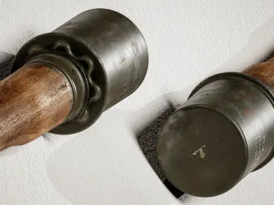 M 24 with Fragmentation Sleeve Low-poly 3D model