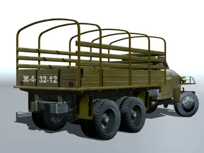 Studebaker us6 Low-poly 3D model