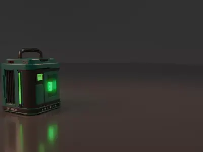 Sci Fi Cannister 3D model