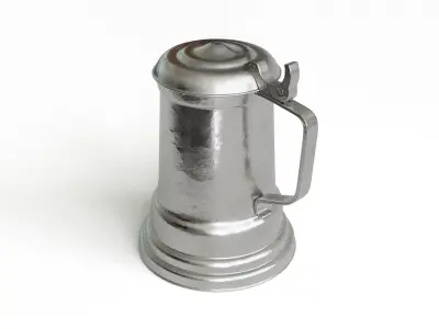 Silver Beer Tankard 3D model