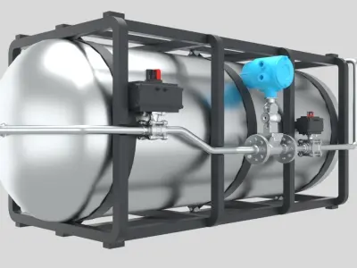 Liquid Hydrogen Dewar 3D model