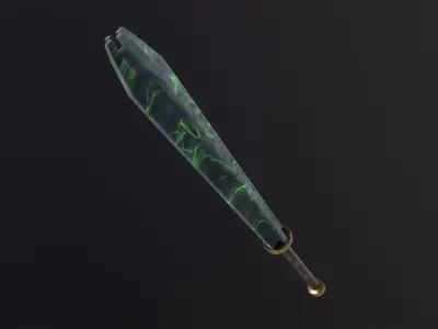 Mace Medieval Stylized PBR Low-poly 3D model