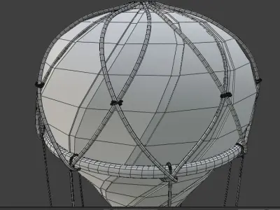 AIR BALLOON Low-poly 3D model 3