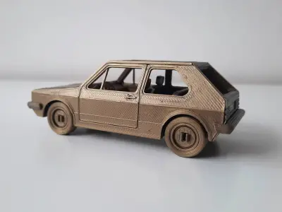 VW Golf I 3D Printed Model Kit 3D print model