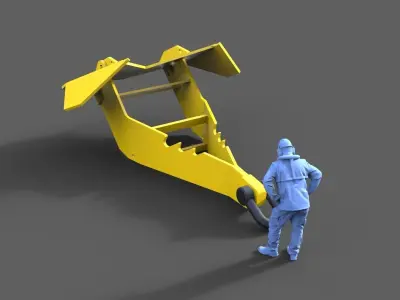 Offshore Anchor Typ F 3D print model