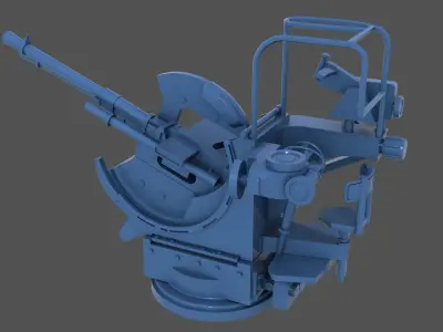 Breda 20-65 twin - Personal license - 1-200 and 1-350 scale 3D print model